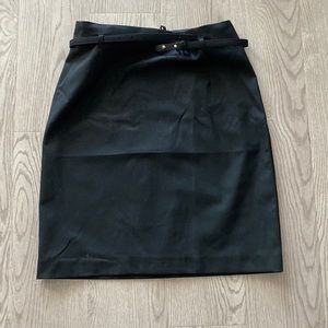 Black work pencil skirt knee length